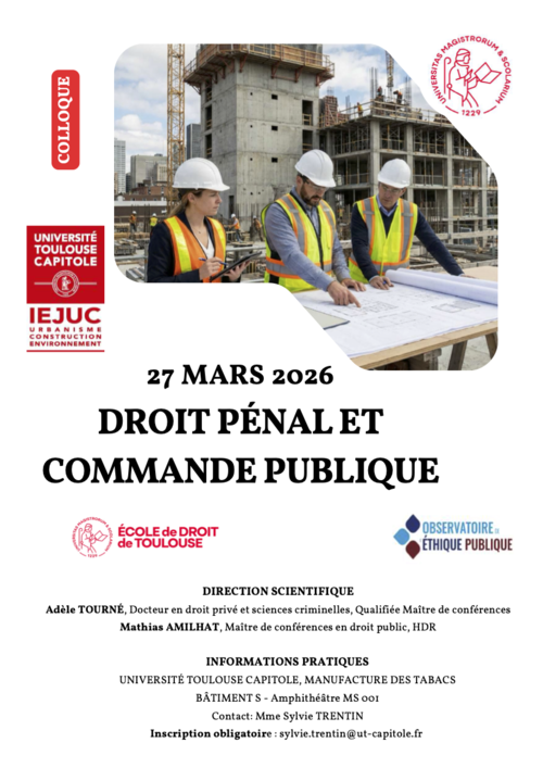 Droit pénal et commande publique 