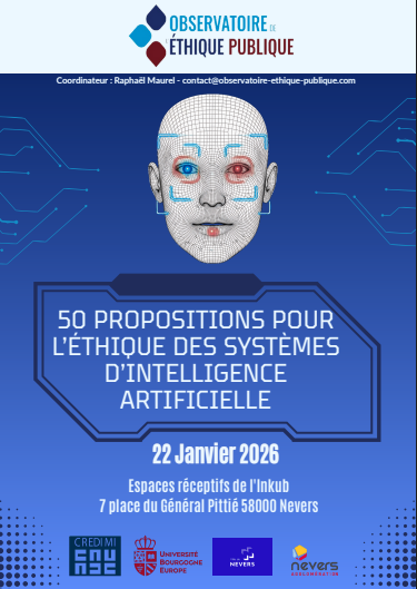 50 propositions pour l'éthique des systèmes d'intelligence artificielle